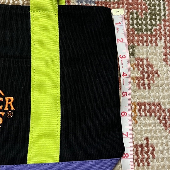 NWT Limited Edition Trader Joe’s Trick or Treat Black Green and Purple Mini Tote - Picture 5 of 7